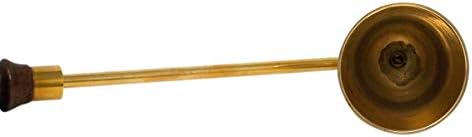 Needzo Brass Candle Snuffer with Wooden Handle 105 Inch