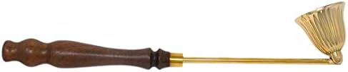 Needzo Brass Candle Snuffer with Wooden Handle 105 Inch