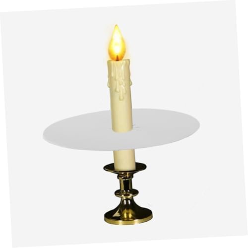 60pcs Aluminized Paper Candle Drip Catcher Holders for Candlesticks