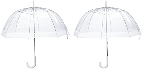 Miles Kimball Clear Dome Umbrella Set of 2