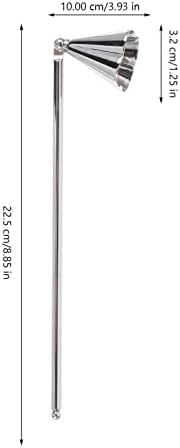 EXCEART Silver Candle Snuffer with Handle