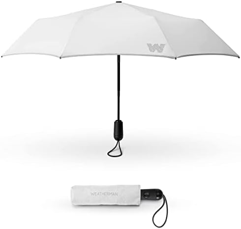 Weatherman Mini Umbrella - Windproof 45 MPH Compact Travel