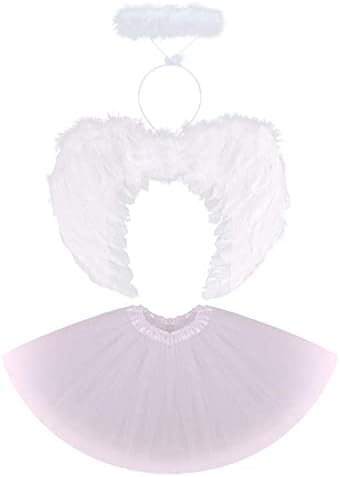 Kids Girls Angel Devil Costume Set 3pcs