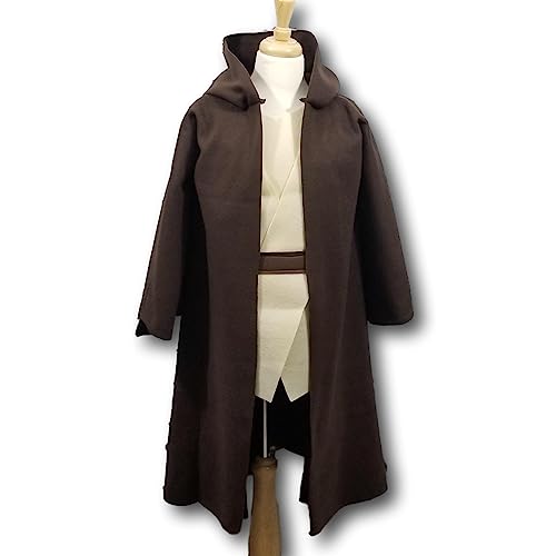 Deluxe Galaxy Wars Brown Hooded Robe Costume Set 1