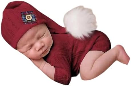 Newborn Christmas Hat and Pants Baby Boy Girl