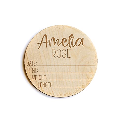 GLIMMER DESIGNS Newborn Announcement Sign for Hospital 1