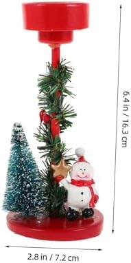 ETHZZLE Snowman Candle Holder Ornament for Christmas Decor