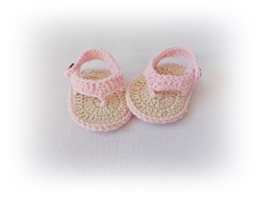 Handmade Crochet Baby Sandals for Newborns 3-6 Months