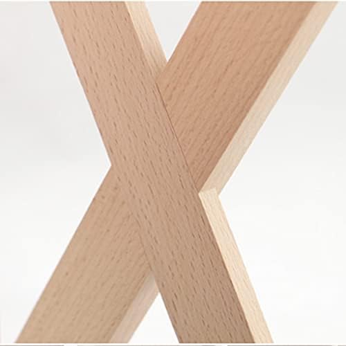 Wooden Bookend X-Shape Desk Decorative Bookends Unique Office Bookend