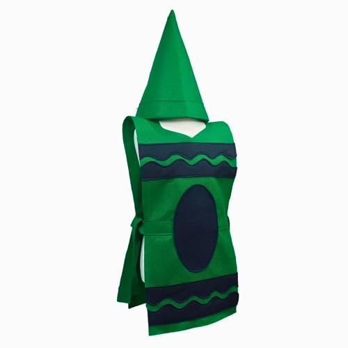 Green Crayon Costume Tunic and Hat Set