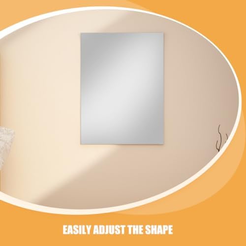 FOMIYES Self Adhesive Mirror Sheets for Bedroom Bathroom Gym
