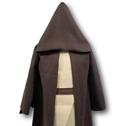 Deluxe Galaxy Wars Brown Hooded Robe Costume Set 1