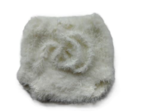 Handmade Newborn Photography Props Mink Wool Shorts White