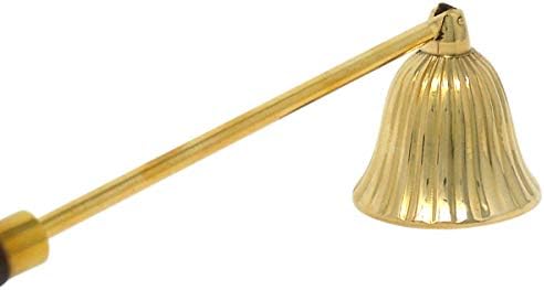 Needzo Brass Candle Snuffer with Wooden Handle 105 Inch