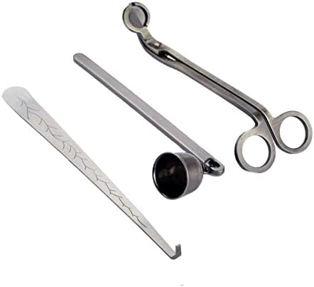 MUXSAM 3 in 1 Candle Accessories Set Silver