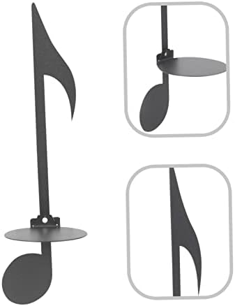 Zerodeko Wall Mount Candle Holders Music Note Decor