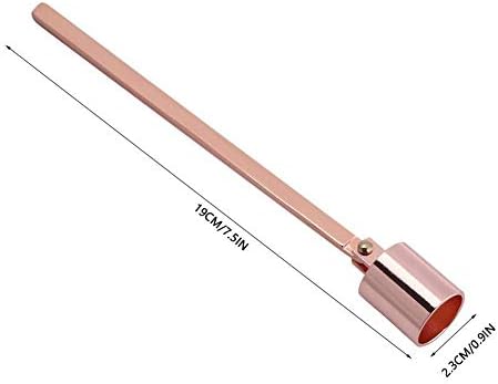 MUXSAM Rose Gold Candle Snuffer with Long Handle 1