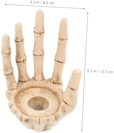 VOSAREA Gothic Skeleton Hand Candle Holder