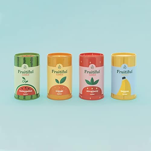 Watermelon Fruit-Scented Soy Candle in Vibrant Tin
