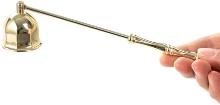 Stainless Steel Golden Candle Snuffer with Long Handle Gift Box