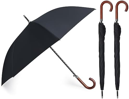 Silkfly 2 Pcs 48 Inch Auto Open Stick Umbrella