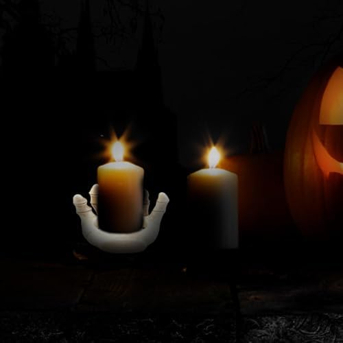 Halloween Gothic Skeleton Hand Candle Holder