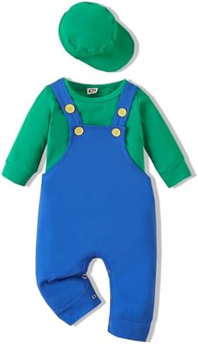 VINUOKER Baby Boy Super Mario Halloween Outfit Set 1