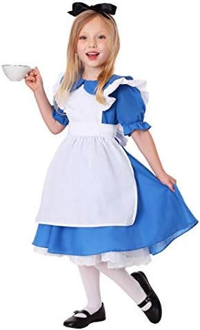 Fun Costumes Deluxe Toddler Alice in Wonderland Blue Dress