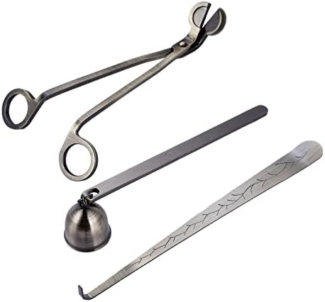 MUXSAM 3 in 1 Candle Accessories Set Silver