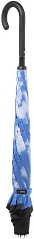 Totes InBrella Reverse Close Umbrella - Auto Close Stormproof Dripless