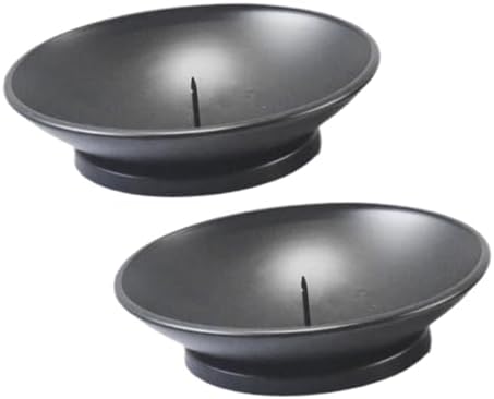 GOOHOCHY Rustproof Gothic Candlestick Holders Set 1