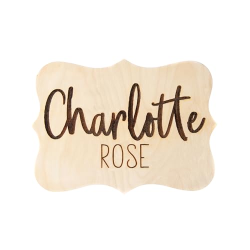 Personalized Newborn Announcement Sign - 4 5 6 Birch Wood