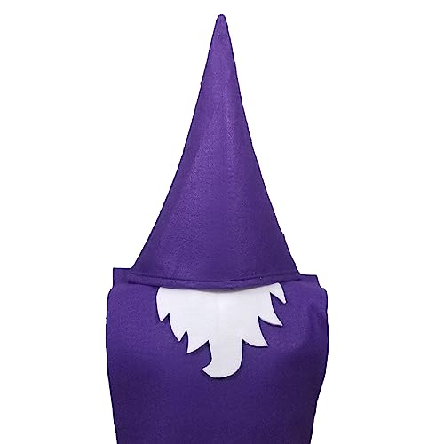 Purple Gnome Costume Set for Kids Adults