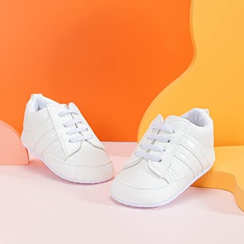 KIDSUN Soft Leather Baby Sneakers for Newborn Toddler