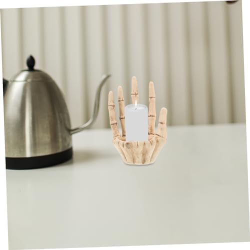 VOSAREA Gothic Skeleton Hand Candle Holder