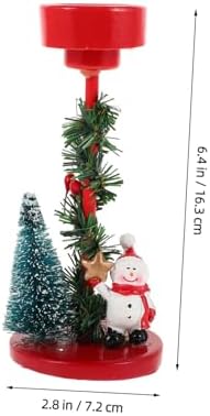 FUNOMOCYA Snowman Candle Holder Christmas Decor