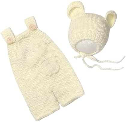 Newborn Baby Christmas Crochet Costume Knit Set for Boy Girl