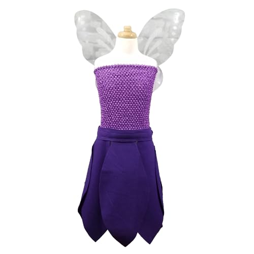 Purple Flying Fairy Costume for Kids and Adults 1
