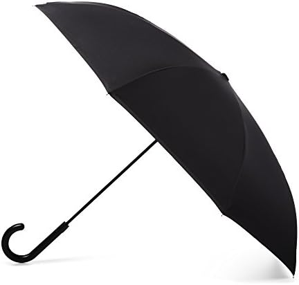 Totes InBrella Reverse Close Umbrella - Auto Close Stormproof Dripless