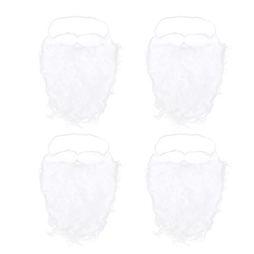 Uonlytech 4pcs Santa Beard Christmas Costume Wig 1