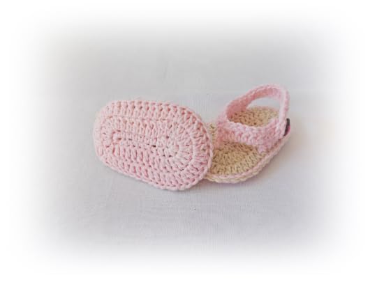 Handmade Crochet Baby Sandals for Newborns 3-6 Months