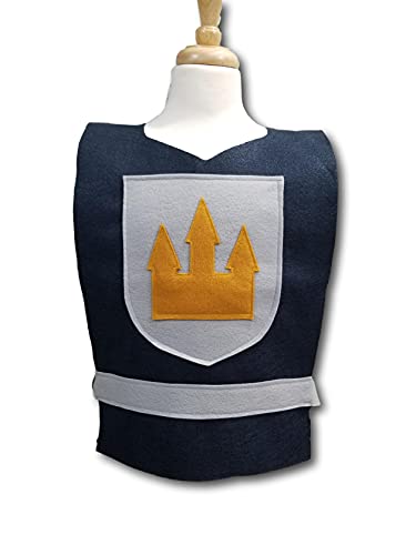 Medieval Knight Grey Costume Tunic for Adults