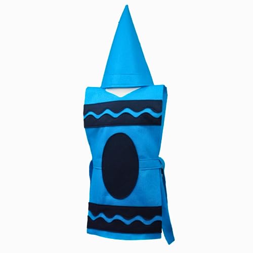 Light Blue Crayon Costume Set for Kids and Adults