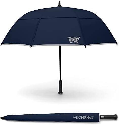 Weatherman Windproof Stick Umbrella 55 MPH Resists