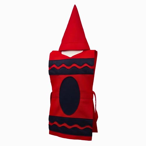 Red Crayon Costume Tunic and Hat Set