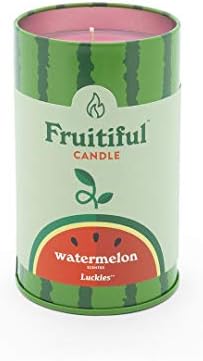 Watermelon Fruit-Scented Soy Candle in Vibrant Tin