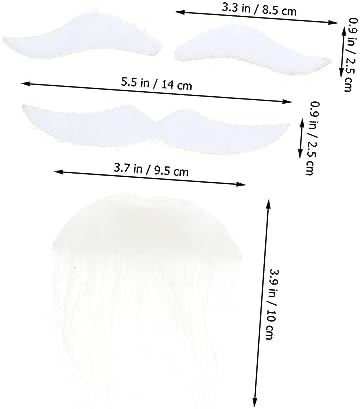 AOKWAWALIY Halloween Fake Beard and Mustache Set 1
