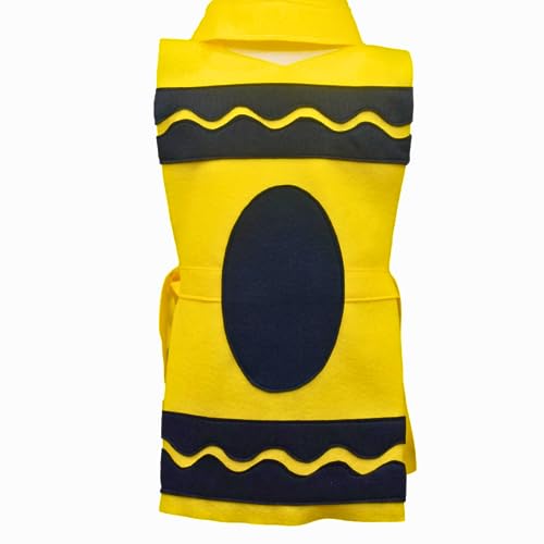 Yellow Crayon Costume Set - Tunic and Hat for All Ages