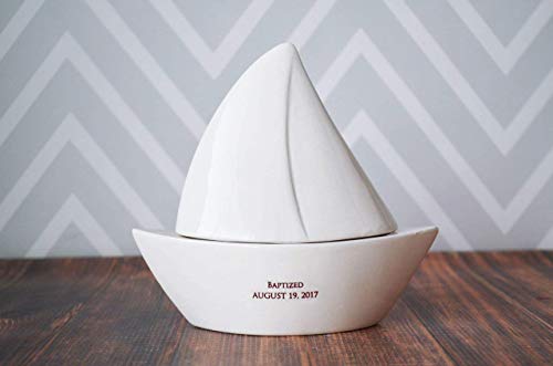 Susabella Sailboat Box - Personalized Baptism or Baby Gift