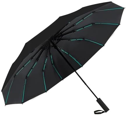 Lantusire Large Double-Ribs Automatic Folding Umbrella for Women Men